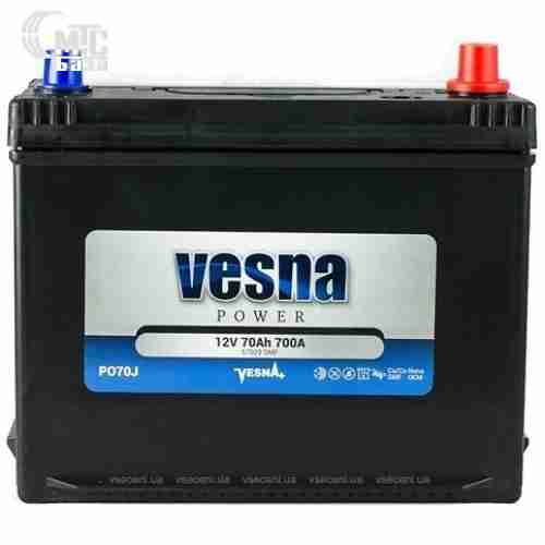 Аккумулятор Vesna Power [415270] 6СТ-70 Ач R EN700 А 269x173x218мм